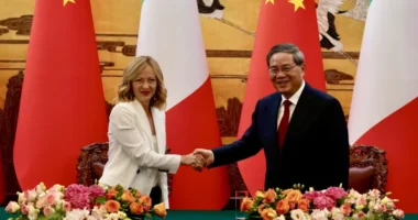 Giorgia Meloni's trip comes after she pulled Italy out of China's flagship Belt and Road Initiative investment scheme