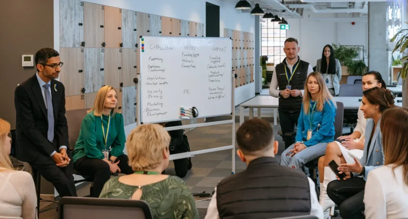 Sundar Pichai meeting with Ukrainian startups