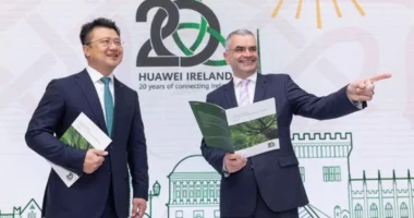 Back in May, Irish Minister Dara Calleary helped Huawei celebrate 20 years of doing business in the countr