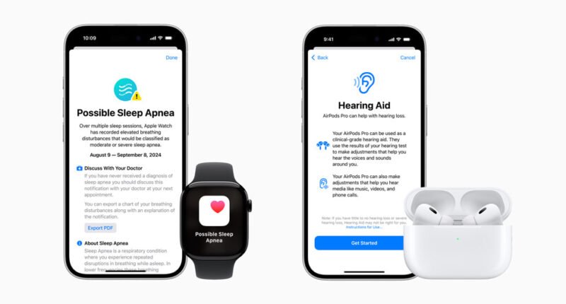 Apple introduces groundbreaking new features across sleep and hearing health.