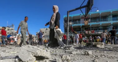 Unrwa said this was the fifth time al-Jaouni school had been hit since the start of the war