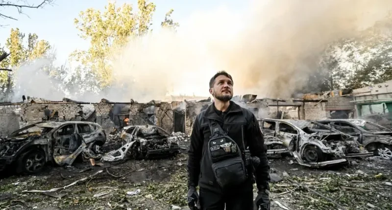 Russian shelling in Zaporizhzhia