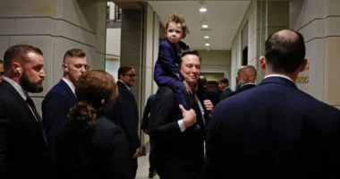 Elon Musk, who visited the Capitol with his son in December, says he can cut roughly one-third of federal government spending