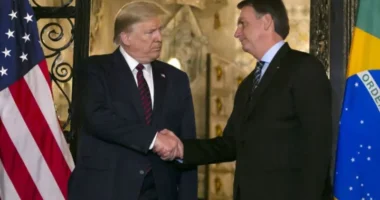 President Trump and Brazilian then-President Bolsonaro at Mar-a-Lago in 2020